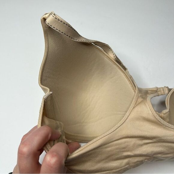 Maidenform Tan Full Coverage Bra 36D Molded Cups and Adjustable Straps - Picture 3 of 5